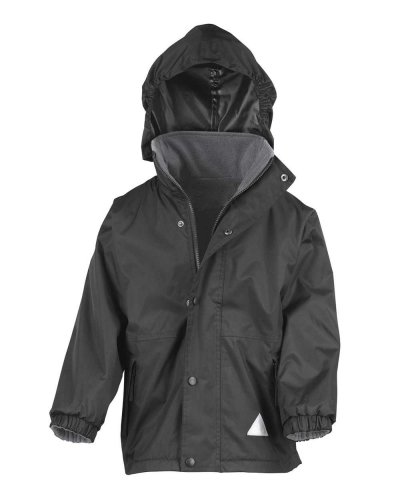 Giacca bambino reversibile Stormproof Nero / Grey