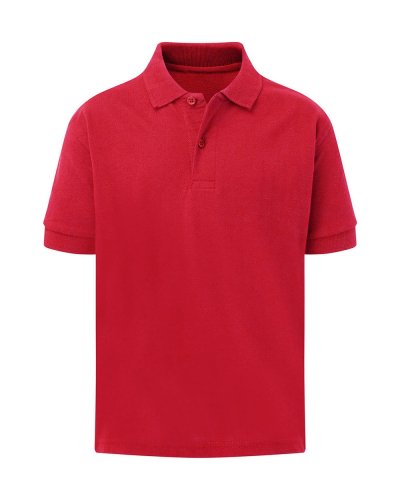 Polo bambino piqué Red