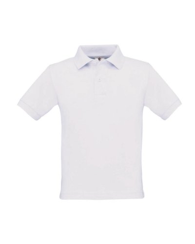 Polo bambino Safran B&C Collection White