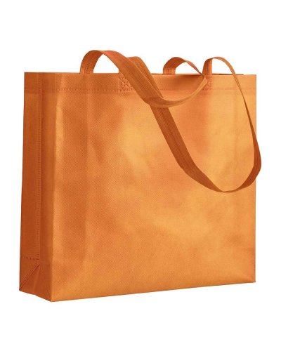BORSA SHOPPER  IN TNT TERMOSALDATA MANICI LUNGHI Arancione