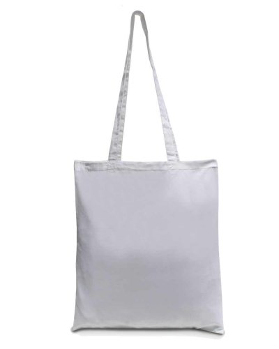 Shopper in cotone manici lunghi Bianco