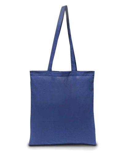 Shopper in cotone manici lunghi Navy