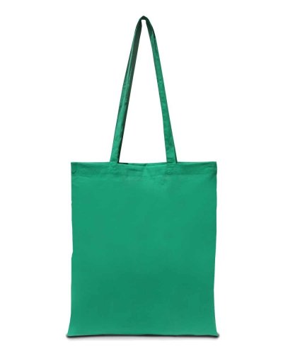 Shopper in cotone manici lunghi Verde
