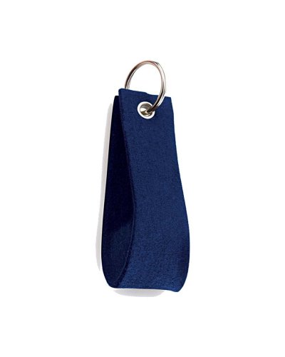 Portachiavi in feltro colorato Blu Navy