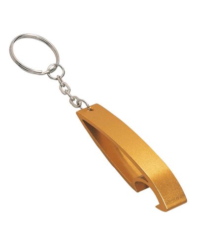 Portachiavi in alluminio con apribottiglie Arancione
