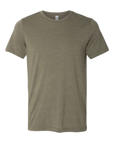 T-shirt girocollo unisex Triblend Olive Triblend
