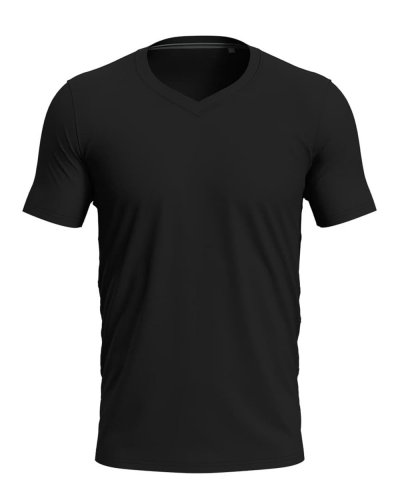 T-shirt Clive con scollo a V Black Opal