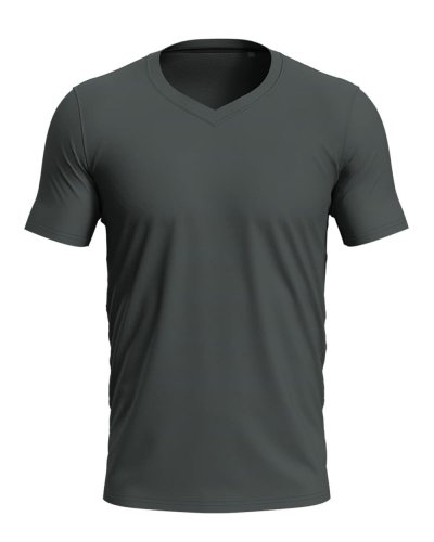 T-shirt Clive con scollo a V Slate Grey