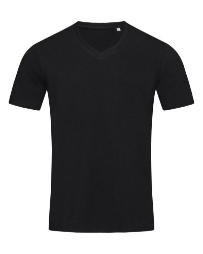 T-shirt Dean con profondo scollo a V Black Opal