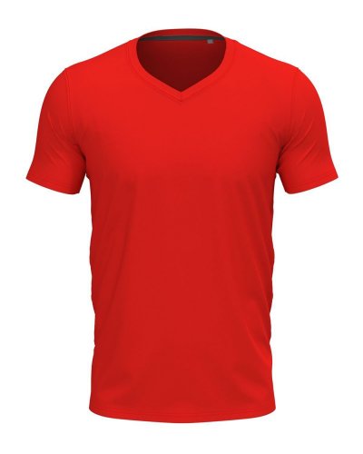 T-shirt Clive con scollo a V Scarlet Red