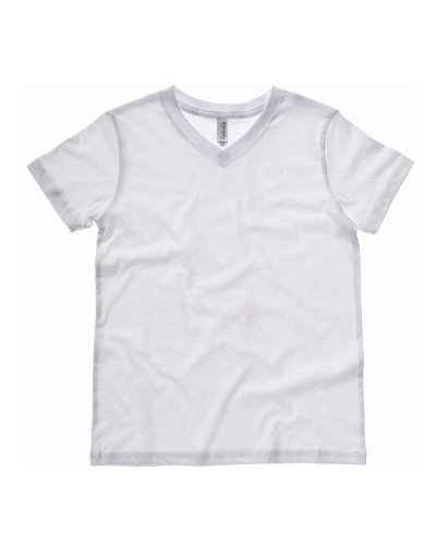 T-shirt uomo Jersey con scollatura a V White