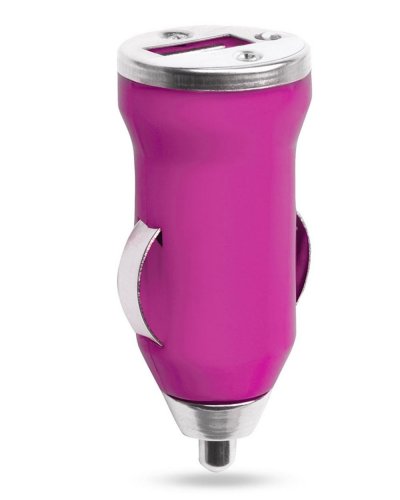 Caricatore Auto USB Hikal Fuxia