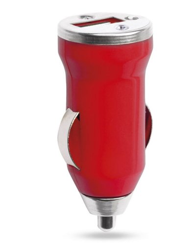 Caricatore Auto USB Hikal Rosso