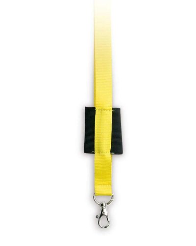 Portabadge con portacellulare elastico Giallo