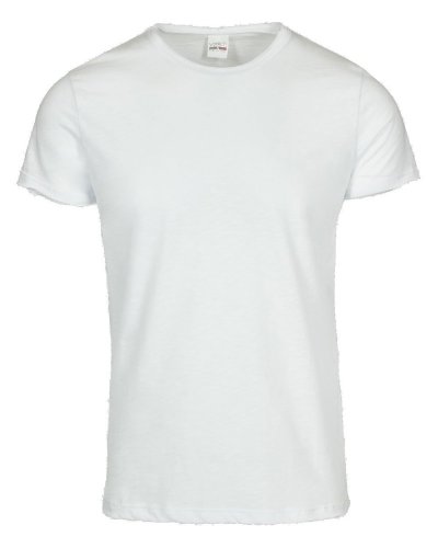 Maglia fiammata scollatura tonda Bianco