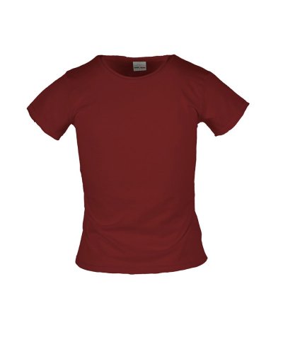 Maglia fiammata da bambino scollatura tonda Rosso
