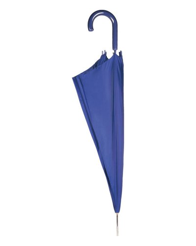 Ombrello automatico con puntale e asta in metallo Blu