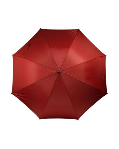 Ombrello automatico con manico in legno Rosso