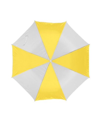 Ombrello mini automatico con fodera Bianco/Giallo