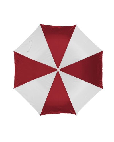 Ombrello mini automatico con fodera Bianco/Rosso