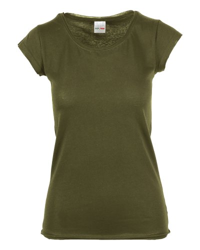 Maglia scollatura tonda Verde Militare