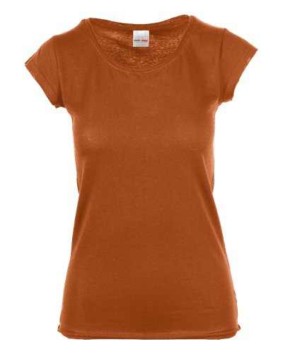 Maglia scollatura tonda Arancio