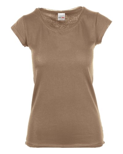 Maglia scollatura tonda Tabacco