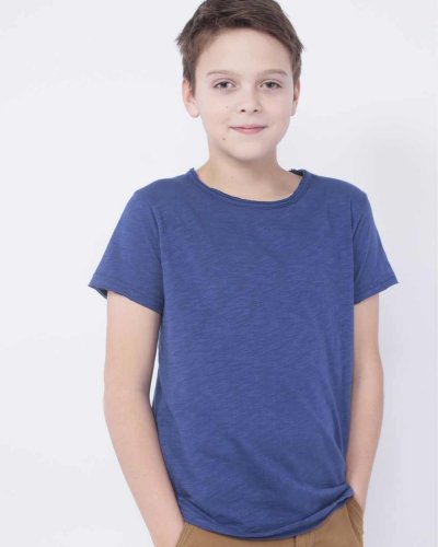 Maglia fiammata da bambino scollatura tonda