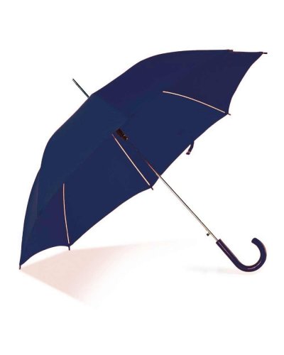 Ombrello automatico con puntale e asta in metallo Blu Navy