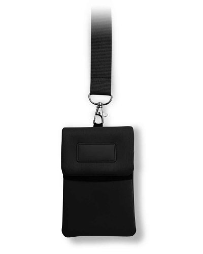 Porta cellulare da collo Nero