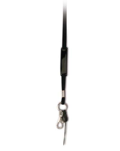 Lanyard con targhetta Nero