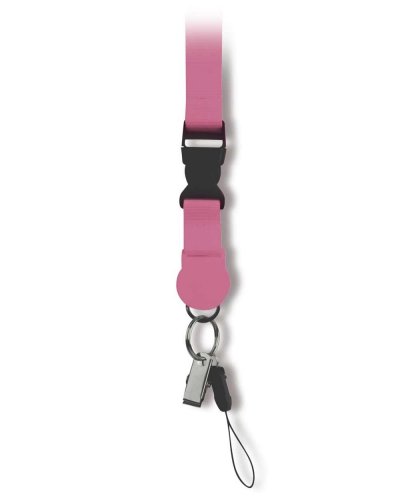 Lanyard con anello portachiavi Rosa