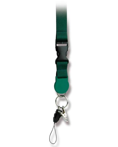 Lanyard con anello portachiavi Verde Inglese