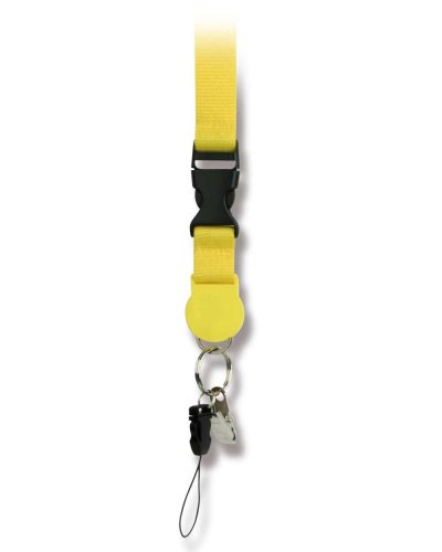 Lanyard con anello portachiavi Giallo