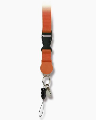 Lanyard con anello portachiavi Arancione
