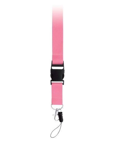 Lanyard con fibbia in plastica Rosa
