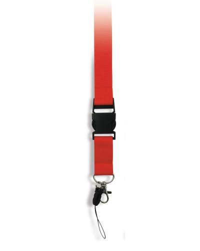 Lanyard con fibbia in plastica Rosso
