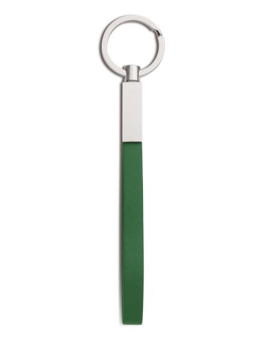 Portachiavi in ecopelle Verde
