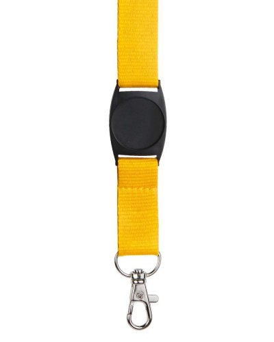 Lanyard con moschettone in metallo Giallo