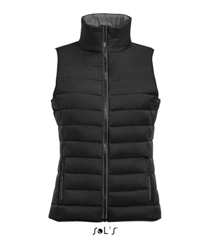 Giacca donna senza maniche Wave Nero