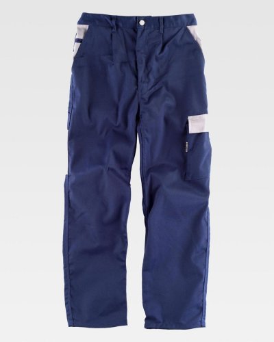 Pantalone con tasche in colore contrastante