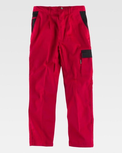 Pantalone con tasche in colore contrastante
