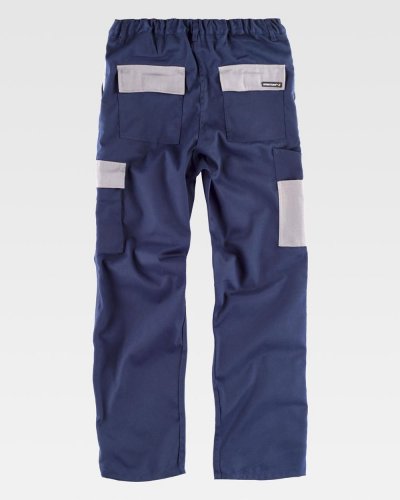 Pantalone con tasche in colore contrastante