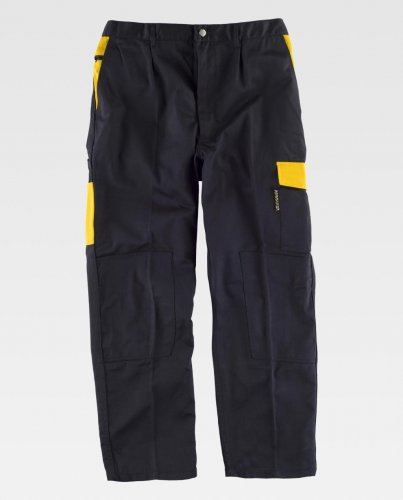 Pantalone multitasche con tasce per ginocchiere