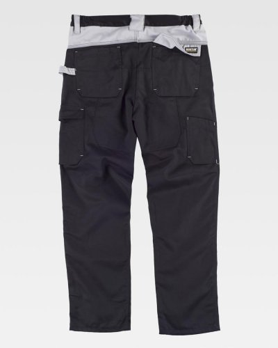 Pantalone multitasche con rinforzo sul retro
