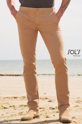 Pantalones de hombre Jules regular fit de algodón con bolsillos con cr