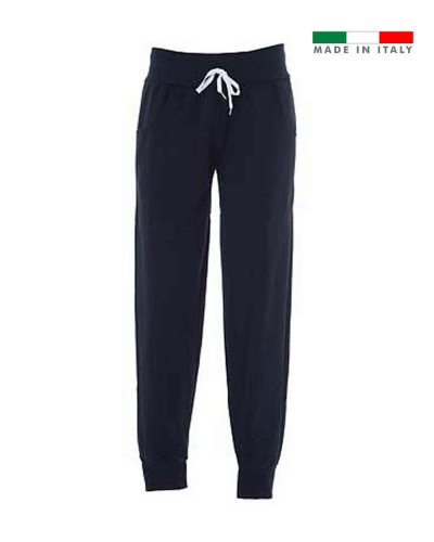 Pantaloni in felpa made in Italy Brindisi Navy