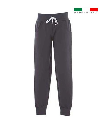 Pantaloni in felpa made in Italy Brindisi Grey