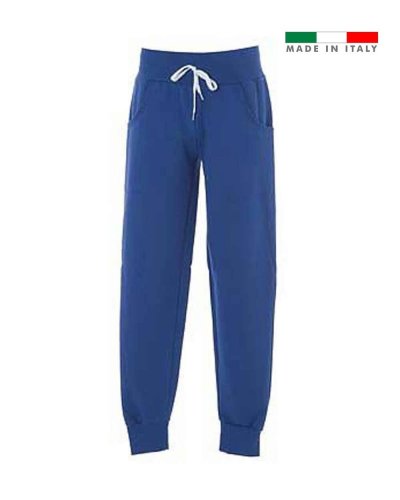 Pantaloni in felpa made in Italy Brindisi Royal