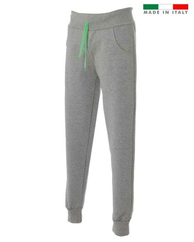 Pantaloni in felpa made in Italy Bergamo Man Melange